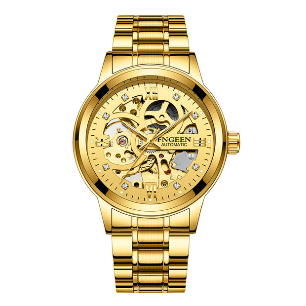 Fashion Luxury Luminous Waterproof Steel Band Mechanical Watch